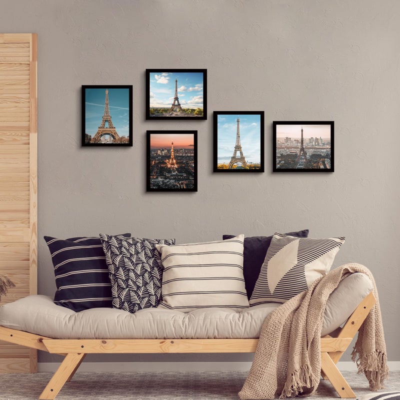 SESEAT 8x10 Picture Frame Set of 10, Display Pictures 5x7 with Mat or 8x10 Prints without Mat, Wall Mounting or Tabletop,Black - Image 5